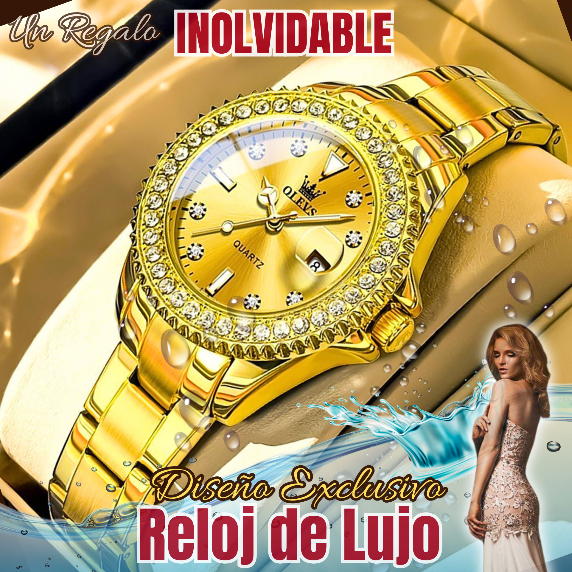 Reloj Exclusivo OLEVS M36 Gold